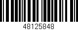 Código de barras (EAN, GTIN, SKU, ISBN): '48125848'