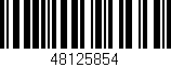 Código de barras (EAN, GTIN, SKU, ISBN): '48125854'