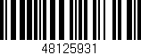 Código de barras (EAN, GTIN, SKU, ISBN): '48125931'