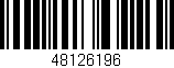 Código de barras (EAN, GTIN, SKU, ISBN): '48126196'