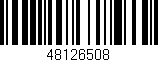 Código de barras (EAN, GTIN, SKU, ISBN): '48126508'