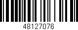Código de barras (EAN, GTIN, SKU, ISBN): '48127076'
