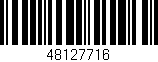 Código de barras (EAN, GTIN, SKU, ISBN): '48127716'