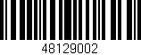 Código de barras (EAN, GTIN, SKU, ISBN): '48129002'