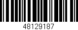 Código de barras (EAN, GTIN, SKU, ISBN): '48129187'