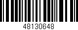 Código de barras (EAN, GTIN, SKU, ISBN): '48130648'