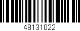Código de barras (EAN, GTIN, SKU, ISBN): '48131022'