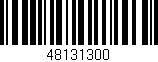 Código de barras (EAN, GTIN, SKU, ISBN): '48131300'
