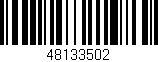 Código de barras (EAN, GTIN, SKU, ISBN): '48133502'