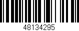 Código de barras (EAN, GTIN, SKU, ISBN): '48134295'
