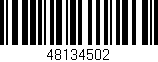 Código de barras (EAN, GTIN, SKU, ISBN): '48134502'