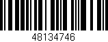 Código de barras (EAN, GTIN, SKU, ISBN): '48134746'