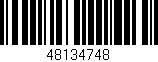 Código de barras (EAN, GTIN, SKU, ISBN): '48134748'