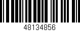 Código de barras (EAN, GTIN, SKU, ISBN): '48134856'