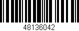 Código de barras (EAN, GTIN, SKU, ISBN): '48136042'