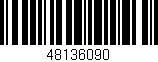 Código de barras (EAN, GTIN, SKU, ISBN): '48136090'