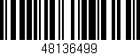 Código de barras (EAN, GTIN, SKU, ISBN): '48136499'