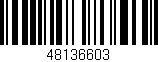 Código de barras (EAN, GTIN, SKU, ISBN): '48136603'