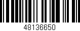 Código de barras (EAN, GTIN, SKU, ISBN): '48136650'