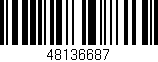 Código de barras (EAN, GTIN, SKU, ISBN): '48136687'