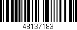 Código de barras (EAN, GTIN, SKU, ISBN): '48137183'