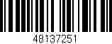 Código de barras (EAN, GTIN, SKU, ISBN): '48137251'