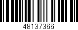 Código de barras (EAN, GTIN, SKU, ISBN): '48137366'