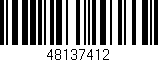 Código de barras (EAN, GTIN, SKU, ISBN): '48137412'