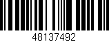 Código de barras (EAN, GTIN, SKU, ISBN): '48137492'