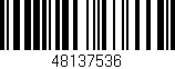 Código de barras (EAN, GTIN, SKU, ISBN): '48137536'