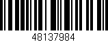 Código de barras (EAN, GTIN, SKU, ISBN): '48137984'