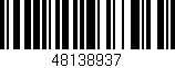Código de barras (EAN, GTIN, SKU, ISBN): '48138937'