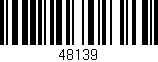 Código de barras (EAN, GTIN, SKU, ISBN): '48139'