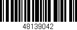 Código de barras (EAN, GTIN, SKU, ISBN): '48139042'