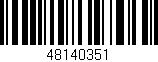 Código de barras (EAN, GTIN, SKU, ISBN): '48140351'