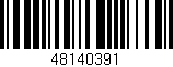 Código de barras (EAN, GTIN, SKU, ISBN): '48140391'