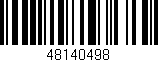 Código de barras (EAN, GTIN, SKU, ISBN): '48140498'