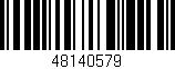 Código de barras (EAN, GTIN, SKU, ISBN): '48140579'