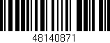 Código de barras (EAN, GTIN, SKU, ISBN): '48140871'