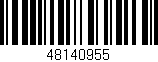 Código de barras (EAN, GTIN, SKU, ISBN): '48140955'