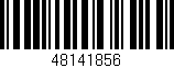 Código de barras (EAN, GTIN, SKU, ISBN): '48141856'