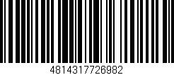 Código de barras (EAN, GTIN, SKU, ISBN): '4814317726982'