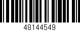 Código de barras (EAN, GTIN, SKU, ISBN): '48144549'