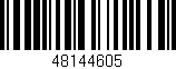 Código de barras (EAN, GTIN, SKU, ISBN): '48144605'