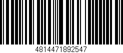 Código de barras (EAN, GTIN, SKU, ISBN): '4814471892547'