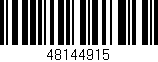 Código de barras (EAN, GTIN, SKU, ISBN): '48144915'