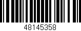 Código de barras (EAN, GTIN, SKU, ISBN): '48145358'