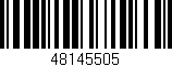 Código de barras (EAN, GTIN, SKU, ISBN): '48145505'
