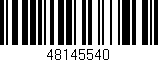 Código de barras (EAN, GTIN, SKU, ISBN): '48145540'