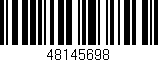 Código de barras (EAN, GTIN, SKU, ISBN): '48145698'